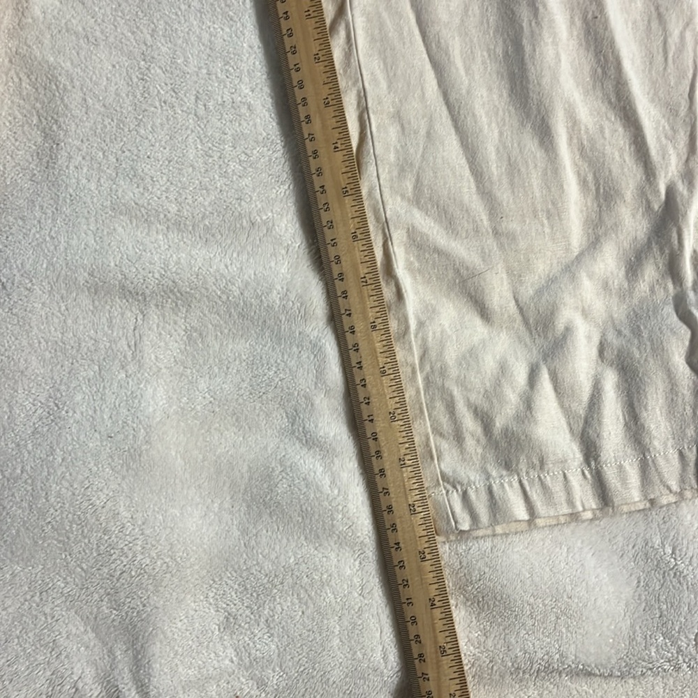 J Crew Cream Wide-Leg Pants with Drawstring - Picture 2 of 9